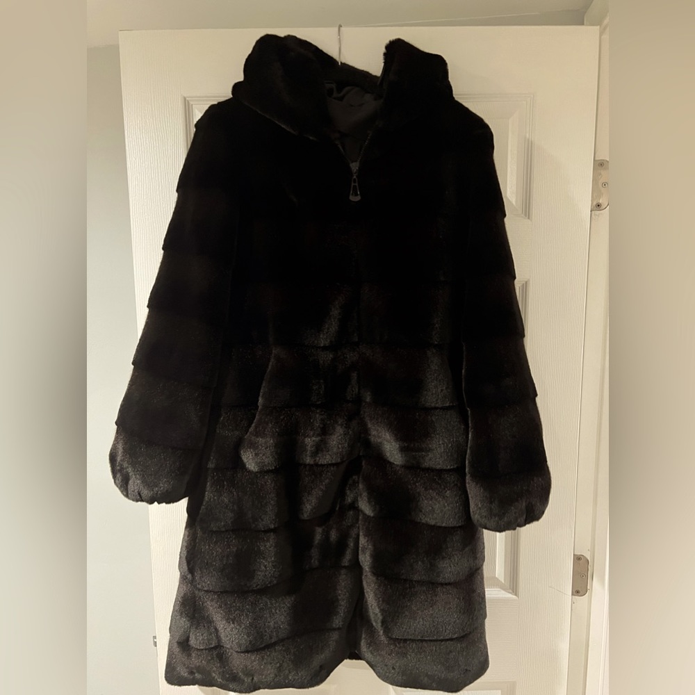 Dark brown women winter coat